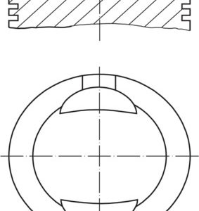 Piston FIAT PANDA Caseta/ Hatchback (141_) 1.1 4x4 benzina 54 cai MAHLE ORIGINAL 009 36 00