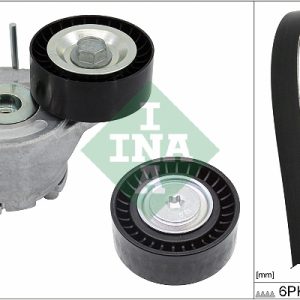 Set curea transmisie cu caneluri FIAT QUBO (225_) 1.3 D Multijet (225AXE1A, 225CXE1A, 225AXH1A, 225AXL1A,... diesel 95 cai INA 529 0380 10