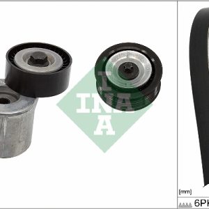 Set curea transmisie cu caneluri FIAT 500L (351_, 352_) 1.6 D Multijet (199LYD1B) diesel 105 cai INA 529 0459 10