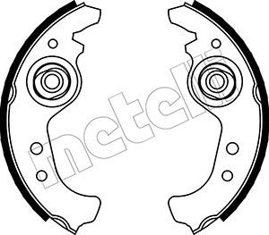 Set saboti frana FIAT PANDA (141_) 1100 Trekking 4x4 benzina 50 cai METELLI 53-0063