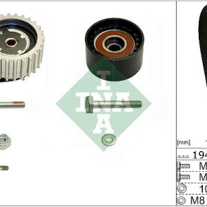 Kit distributie FIAT DOBLO Cargo (263_) 1.6 D Multijet (263WXD1B, 263WXR1B, 263WXX1B, 263ZXD1B,... diesel 105 cai INA 530 0561 10