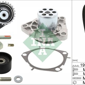 Set pompa apa + curea dintata FIAT FREEMONT (345_) 2.0 JTD diesel 163 cai INA 530 0562 30