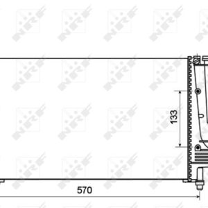 Radiator racire motor FIAT PANDA Caseta/ Hatchback (169_) 1.1 (169CXA1A) benzina 54 cai NRF 53128A