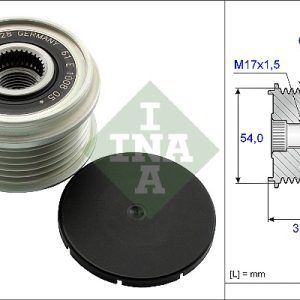 Fulie alternator FIAT PANDA VAN (312_, 519_) 1.3 D Multijet (312PXS2A) diesel 80 cai INA 535 0151 10