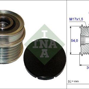 Fulie alternator FIAT DOBLO Cargo (263_) 1.3 D Multijet diesel 75 cai INA 535 0171 10
