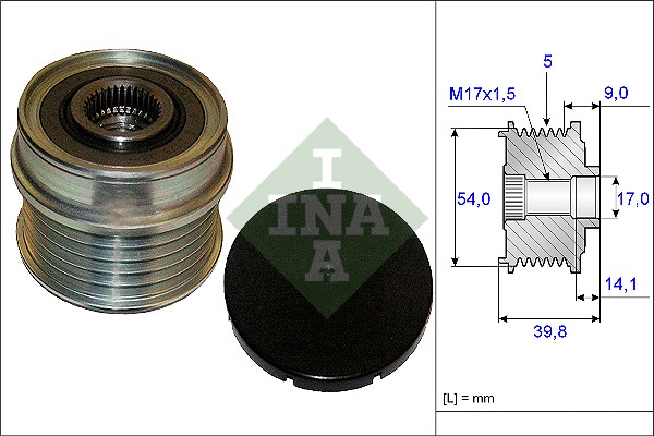 Fulie alternator FIAT TIPO combi (356_, 357_) 1.4 (356WXA1B) benzina 95 cai INA 535 0171 10