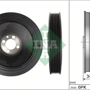 Fulie curea arbore cotit FIAT 500L (351_, 352_) 1.6 D Multijet (199LYD1B) diesel 105 cai INA 544 0150 10