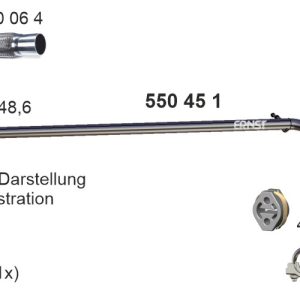 Racord evacuare FIAT PANDA (169_) 1.1 (169.AXA1A) benzina 54 cai ERNST 550451