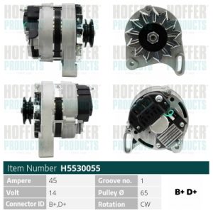 Alternator FIAT PANDA (141_) 1000 4x4 benzina 44 cai HOFFER H5530055