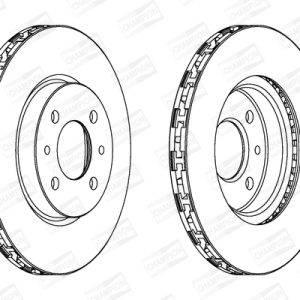 Disc frana FIAT 500 C (312_) 0.9 (312AXM1B) benzina 105 cai CHAMPION 562178CH