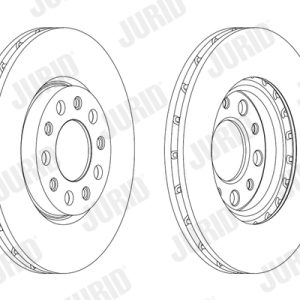 Disc frana FIAT 500X (334_) 1.0 (334.AXN1B) benzina 114 cai JURID 562916JC