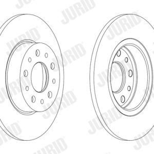 Disc frana FIAT 500L (351_, 352_) 0.9 (199LYC1B) benzina 105 cai JURID 563064JC
