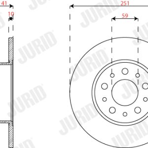 Disc frana FIAT TIPO combi (356_, 357_) 1.5 T4 Hybrid benzina/elector 131 cai JURID 563295JC