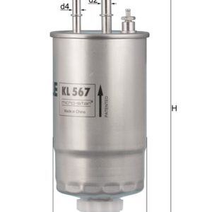 Filtru combustibil FIAT PANDA (169_) 1.3 JTD Multijet 4x4 (169AXG1A, 169AXG2A) diesel 75 cai KNECHT KL 567