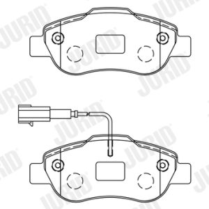 Placute frana FIAT PANDA (169_) 1.2 4x4 (169.AXB2A) benzina 60 cai JURID 573266J