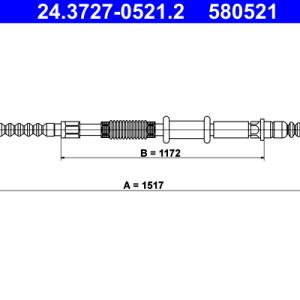 Cablu frana de parcare FIAT TIPO (160_) 1.1 (160.AA) benzina 56 cai ATE 24.3727-0521.2