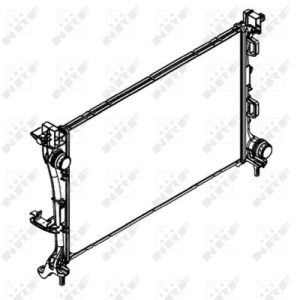 Radiator racire motor FIAT 500L (351_, 352_) 0.9 (199LYC1B) benzina 105 cai NRF 58422