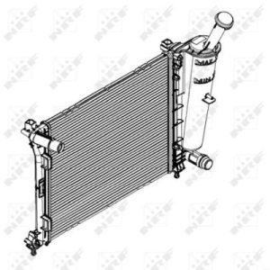Radiator racire motor FIAT PANDA (312_, 319_) 1.2 (312PXA1A) benzina 69 cai NRF 58429