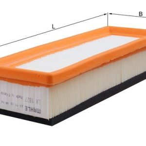 Filtru aer FIAT PANDA Caseta/ Hatchback (169_) 1.2 benzina 69 cai KNECHT LX 1827