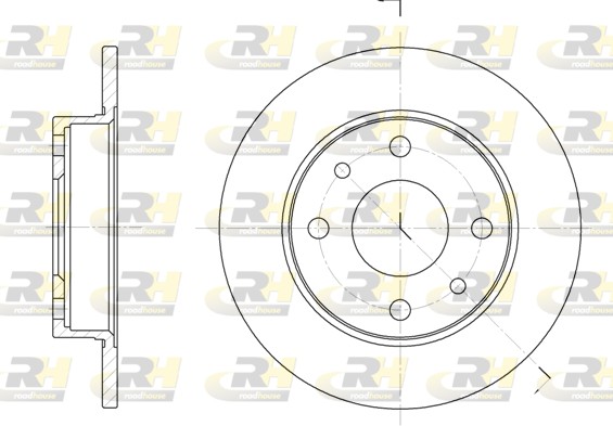 Disc frana FIAT TIPO (160_) 1.1 (160.AA) benzina 56 cai ROADHOUSE 6110.00