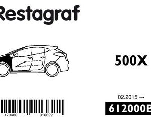 Set clipuri sustinere caroserie FIAT 500X (334_) 1.3 (334.AXR11) benzina 150 cai RESTAGRAF 612000B