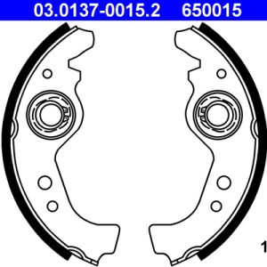 Set saboti frana FIAT PANDA (141_) 950 4x4 benzina 48 cai ATE 03.0137-0015.2