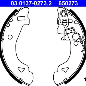 Set saboti frana FIAT PANDA (141_) 1000 i.e. Cat benzina 45 cai ATE 03.0137-0273.2