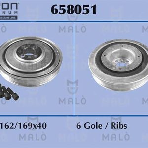 Fulie curea arbore cotit FIAT DOBLO Cargo (263_) 1.6 D Multijet (263WXD1B, 263WXR1B, 263WXX1B, 263ZXD1B,... diesel 105 cai MALO 658051