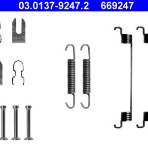 Set accesorii sabot de frana FIAT 500 (312_) 1.0 Mild Hybrid (312AYD1B) benzina/elector 71 cai ATE 03.0137-9247.2