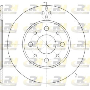 Disc frana FIAT PANDA (169_) 1.3 D Multijet (169AXG1A, 169AXD1A) diesel 75 cai ROADHOUSE 6745.10