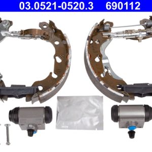 Set saboti frana FIAT 500 (312_) 1.2 LPG (312AXA1A) Benzina/Autogaz (GPL) 69 cai ATE 03.0521-0520.3