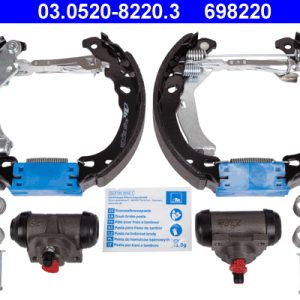 Set saboti frana FIAT PANDA (169_) 1.2 (169.AXB11, 169.AXB1A) benzina 60 cai ATE 03.0520-8220.3