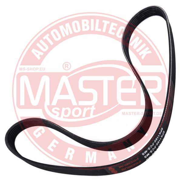 Curea transmisie cu caneluri FIAT PANDA (169_) 1.3 D Multijet (169.AXC1A) diesel 70 cai MASTERSPORT GERMANY 6PK1180-PCS-MS