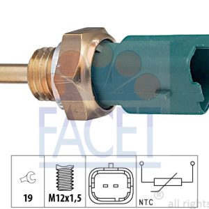 Senzor temperatura lichid de racire FIAT QUBO (225_) 1.3 D Multijet (225CXB1A, 225AXB1A, 225CXB11, 225AXB11,... diesel 75 cai FACET 7.3261