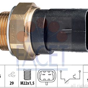 Comutator temperatura ventilator radiator FIAT FIORINO Autoutilitara/limuzina spatioasa (146_) 60 1.1 benzina 54 cai FACET 7.5031