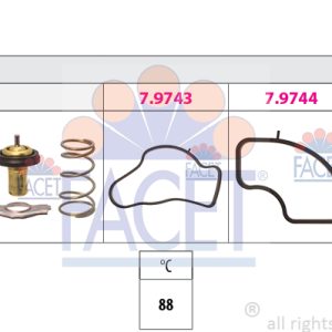 Termostat lichid racire FIAT 500X (334_) 1.6 D Multijet (334AXA1B, 334AXA11) diesel 120 cai FACET 7.8986