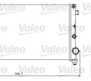 Radiator racire motor FIAT PANDA Caseta/ Hatchback (169_) 1.1 (169CXA1A) benzina 54 cai VALEO 734924