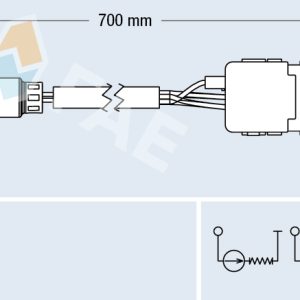 Sonda Lambda FIAT QUBO (225_) 1.3 D Multijet (225AXG1A, 225CXG1A, 225AXG11, 225CXG11) diesel 80 cai FAE 75034