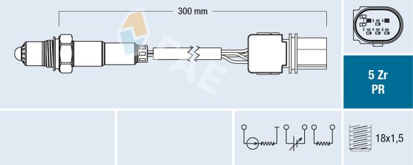 Sonda Lambda FIAT 500X (334_) 2.0 D Multijet 4x4 (334AXB22, 334AXD2B) diesel 140 cai FAE 75059