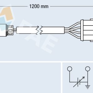 Sonda Lambda FIAT CROMA (154_) 2500 V6 benzina 162 cai FAE 77221
