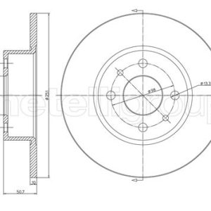 Disc frana FIAT CROMA (154_) 2500 D diesel 75 cai CIFAM 800-193C