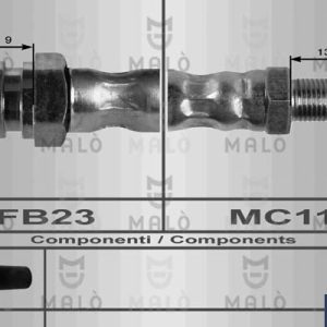 Furtun frana FIAT CROMA (154_) 2500 D diesel 75 cai MALO 8401