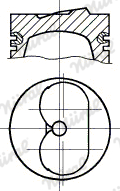 Piston FIAT TIPO (160_) 1.9 TD (160.AW) diesel 80 cai NURAL 87-783808-30