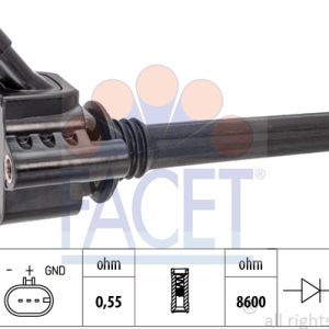 Bobina de inductie FIAT 500X (334_) 1.6 (334AXE1A) benzina 110 cai FACET 9.6542