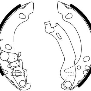 Set saboti frana FIAT PANDA (169_) 1.2 (169.AXB11, 169.AXB1A) benzina 60 cai TEXTAR 91061000