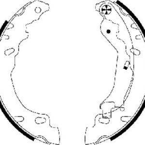 Set saboti frana FIAT PANDA (169_) 1.2 LPG (169.AXB1A) Benzina/Autogaz (GPL) 60 cai TEXTAR 91064600