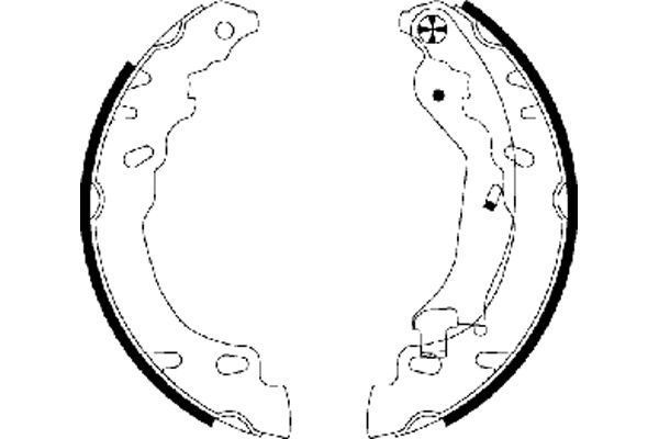 Set saboti frana FIAT PANDA (169_) 1.2 LPG (169.AXB1A) Benzina/Autogaz (GPL) 60 cai TEXTAR 91064600