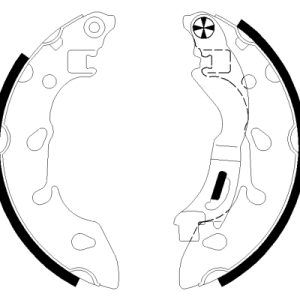Set saboti frana FIAT PANDA (169_) 1.2 (169.AXB11, 169.AXB1A) benzina 60 cai TEXTAR 91079700