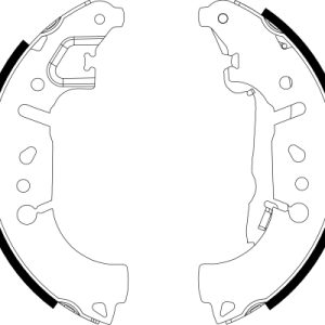 Set saboti frana FIAT 500L (351_, 352_) 0.9 (199LYC1B) benzina 105 cai TEXTAR 91081500