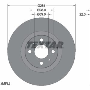 Disc frana FIAT CROMA (154_) 2500 V6 benzina 162 cai TEXTAR 92053503